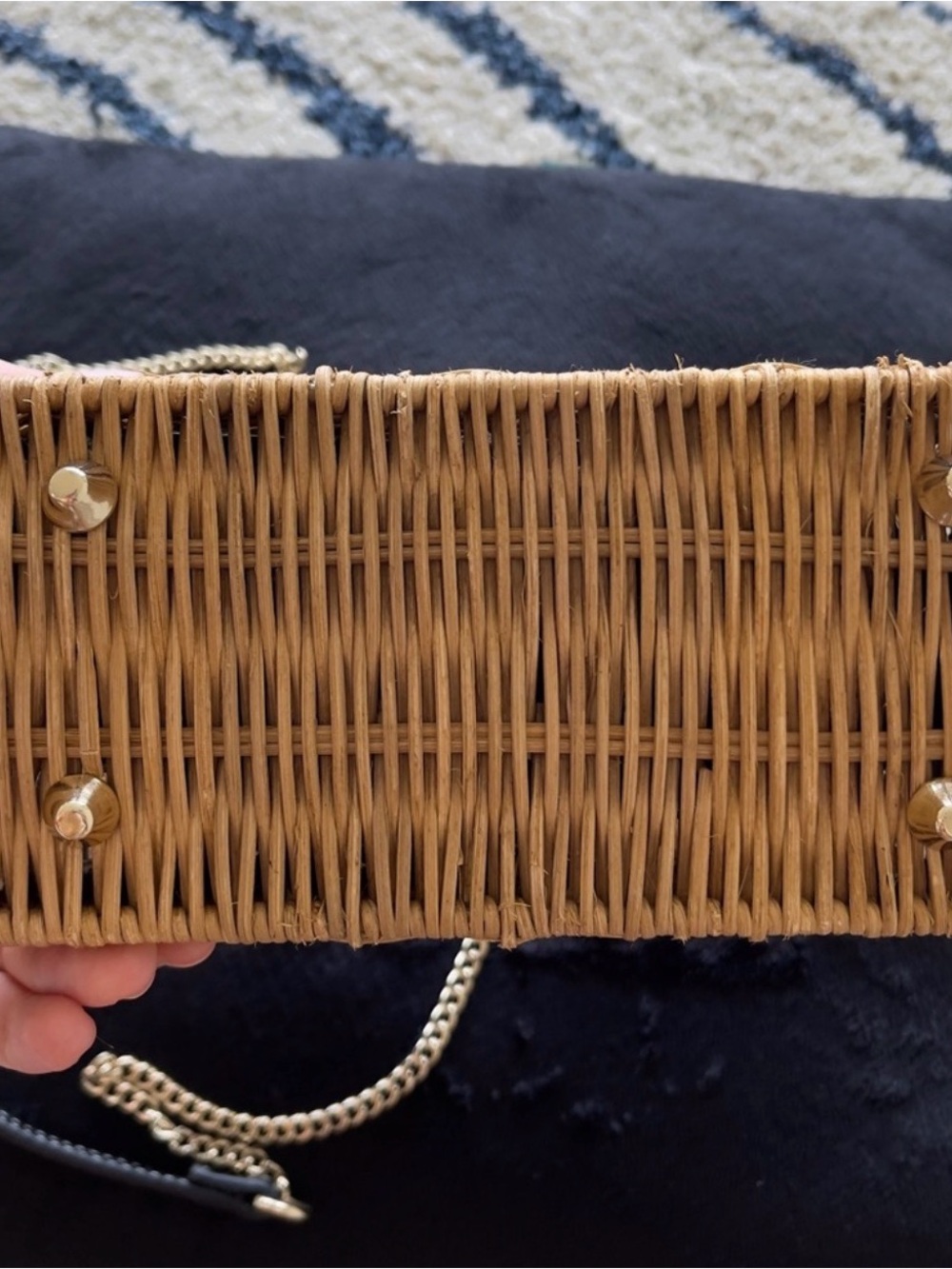 Zara Top Handle Woven Box Bag - Picture 7 of 9